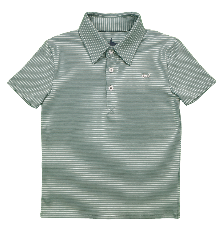 Sage Green Performance Polo - Saltwater Boys