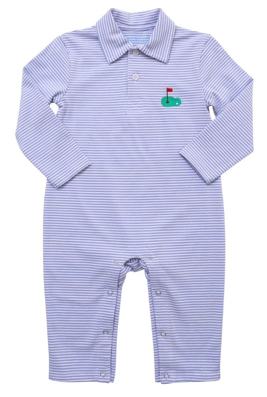 Boys Golf Polo Romper - Itsy Bitsy