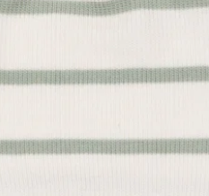 Ribbed Stripe Footie - Desert Sage - Angel Dear