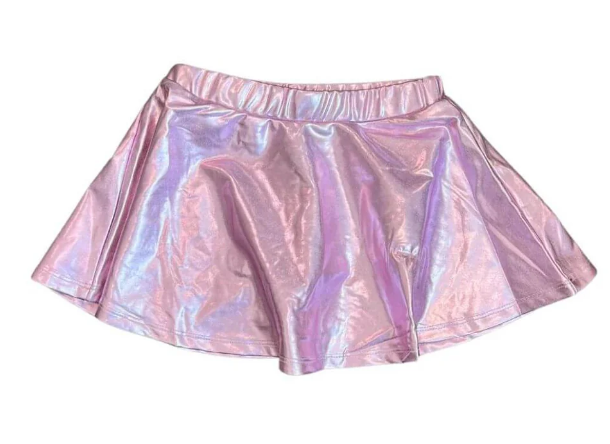 Lavender Metallic Skort - Lulu Bebe