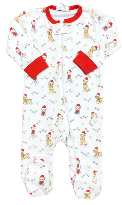 SANTA PUPPY FOOTIE - LA LUNA