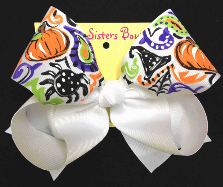 Halloween & Fall Hand Painted Bows - Two Sisters Bows