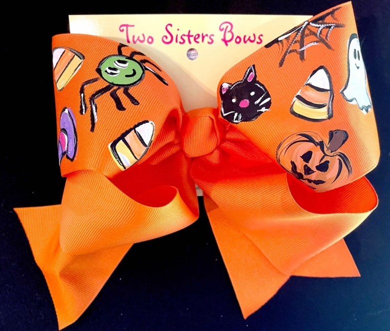 Halloween & Fall Hand Painted Bows - Two Sisters Bows