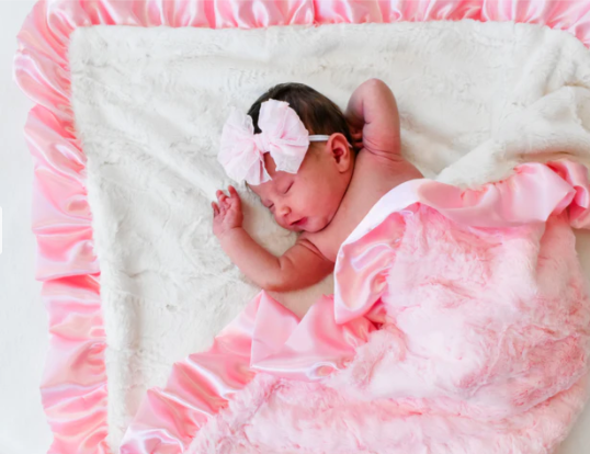 Pink Luxury Swaddle Blanket - Rockin Royalty