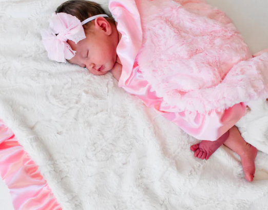 Pink Luxury Swaddle Blanket - Rockin Royalty