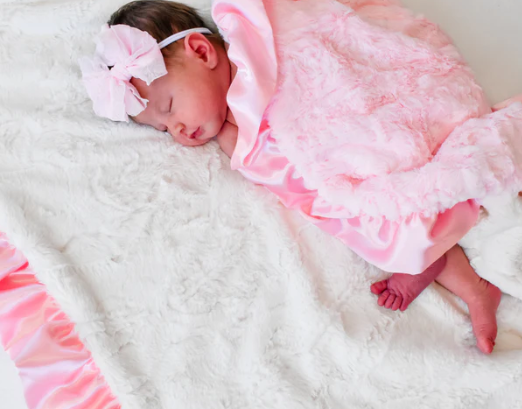 Pink Luxury Baby Blanket - Rockin Royalty