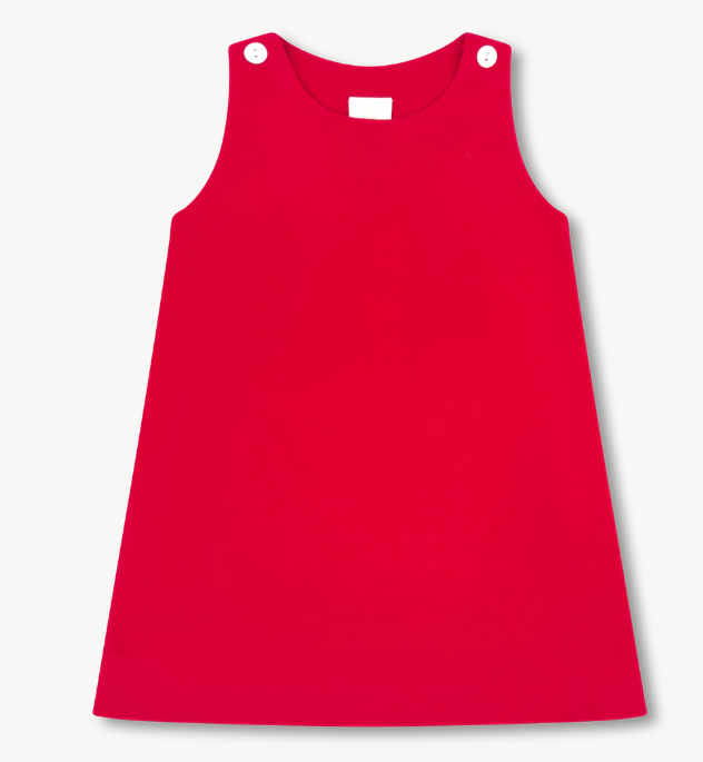 Red Corduroy Jumper Dress - Lullaby Set