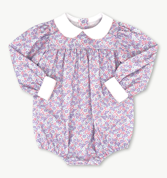 Purple Fall Floral Girls Bubble - Lullaby Set