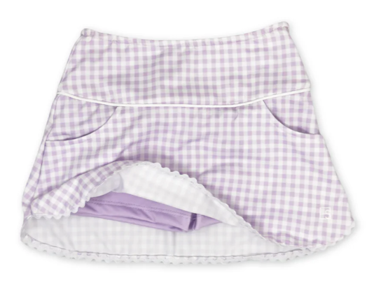 Tiffany Skort - Petal Purple Gingham - Set Athletics