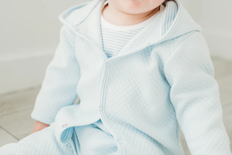 Benjamin Blue Quilted 3PC Set - Maddie & Connor