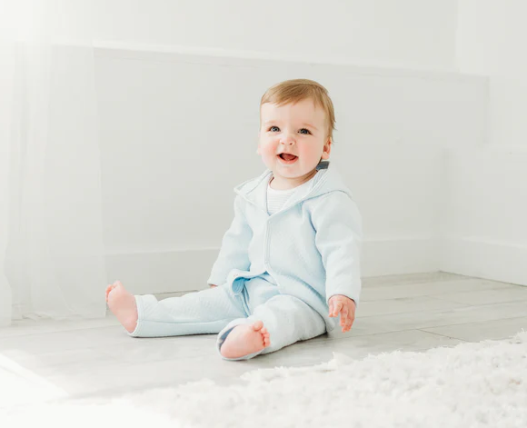 Benjamin Blue Quilted 3PC Set - Maddie & Connor