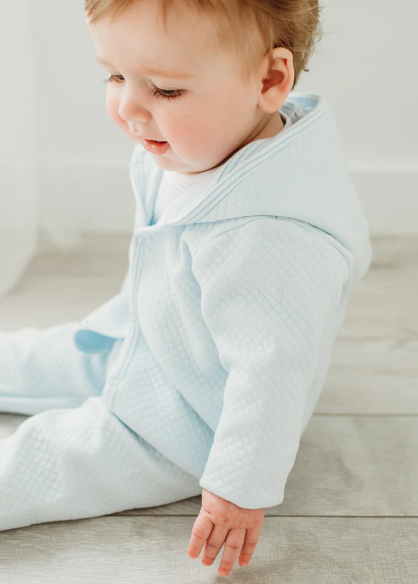 Benjamin Blue Quilted 3PC Set - Maddie & Connor