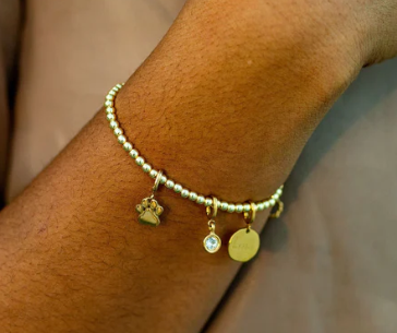 Paw Print Gold Charm - EthicGoods