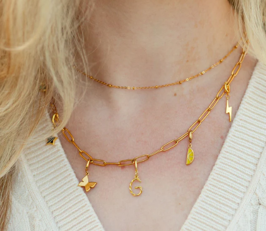 Lightning Bolt Gold Charm - EthicGoods