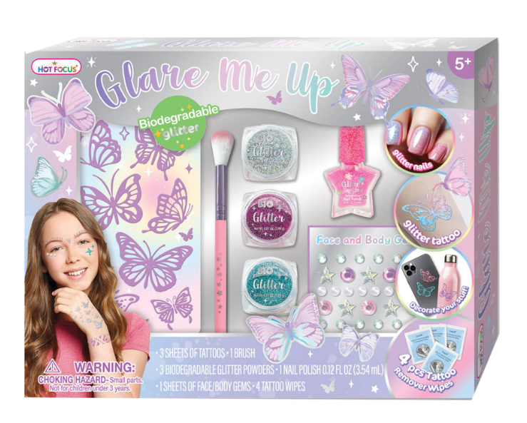 GLARE ME UP TIE DYE BUTTERFLY NAIL FASHION SET