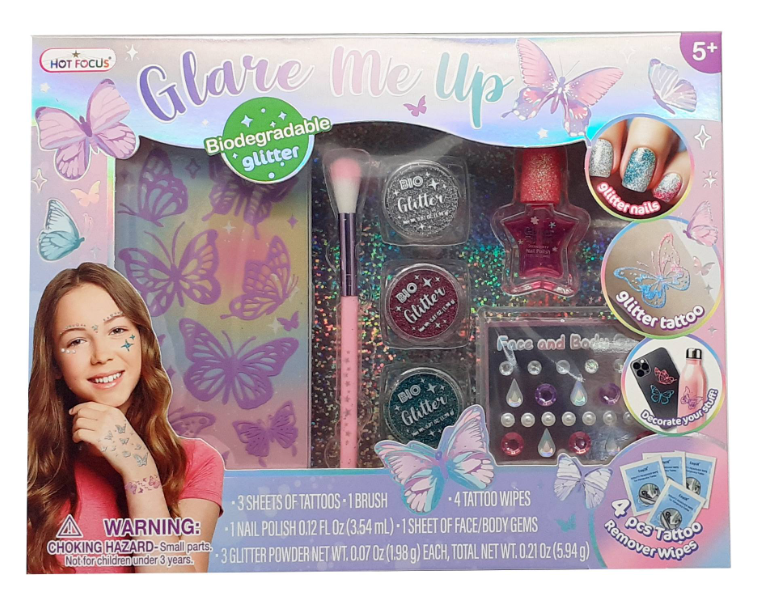 GLARE ME UP TIE DYE BUTTERFLY NAIL FASHION SET