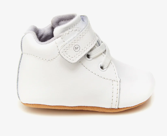 White Soft Bottom Baby Shoe - stride rite