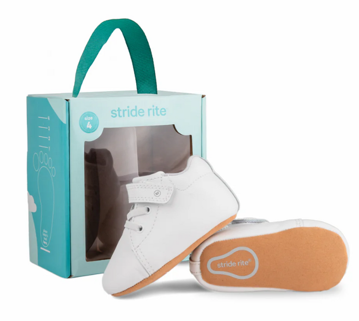 White Soft Bottom Baby Shoe - stride rite