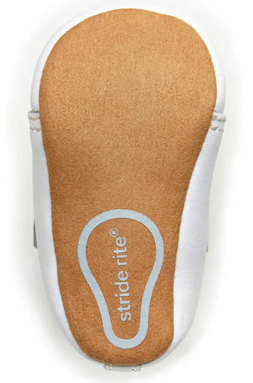 White Soft Bottom Baby Shoe - stride rite