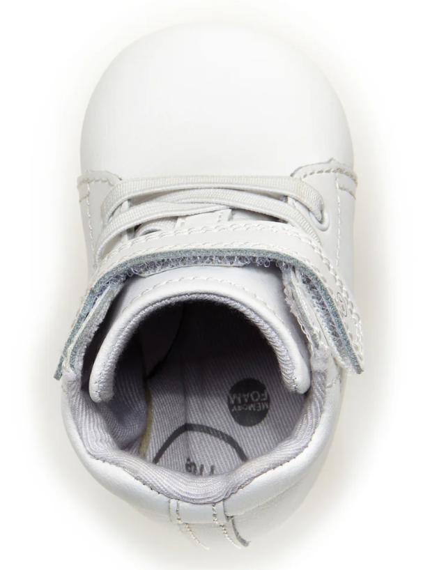 White Soft Bottom Baby Shoe - stride rite