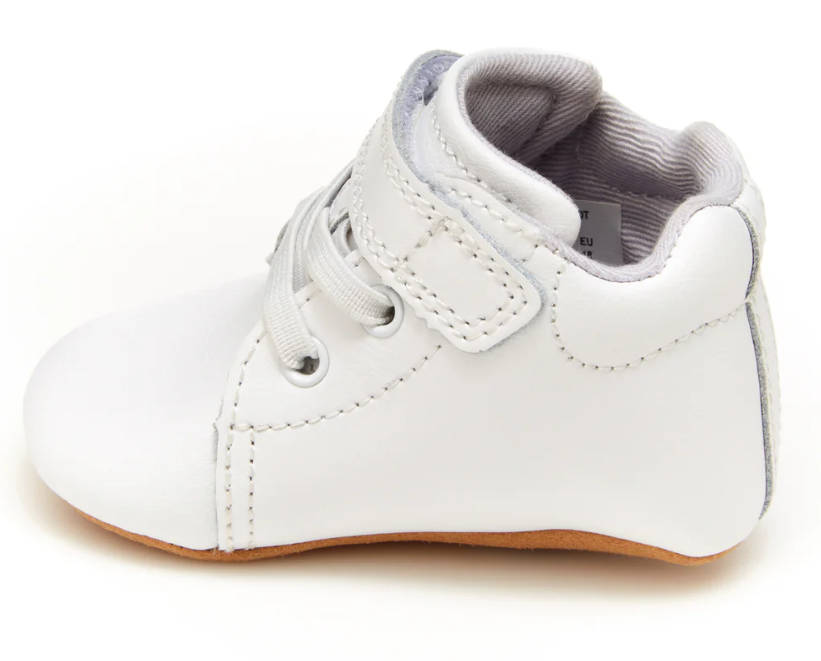 White Soft Bottom Baby Shoe - stride rite