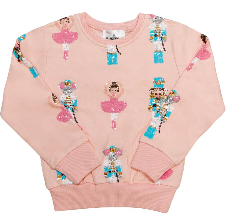 Nutcracker Pink Sweatshirt - Belle Cher