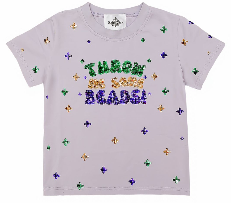 Throw Me Some Beads Sequin Shirt - Belle Cher