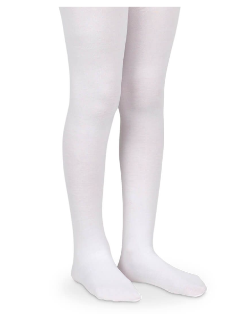 White Microfiber Tights - Jefferies Socks 1445