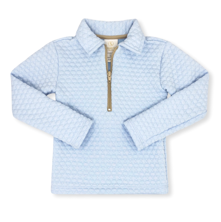 Henry Half Zip Blue Quilted Pullover - Lullaby Set