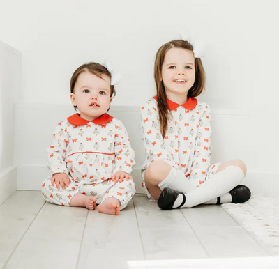 Holiday Bows Romper - Maddie & Connor