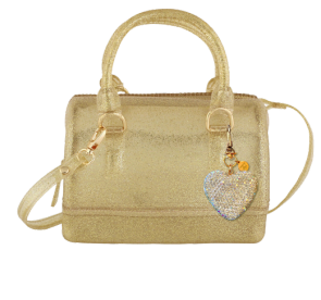 Gold Ruby Bag w/ Heart Charm - Carrying Kind