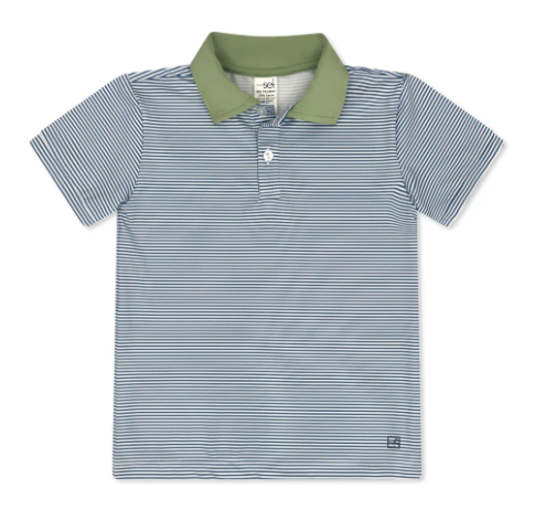 Blue Athletic Golf Polo - Set Athletics