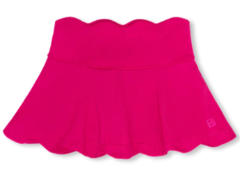 Zoe Scallop Skort - Power Pink, Totally Turquoise