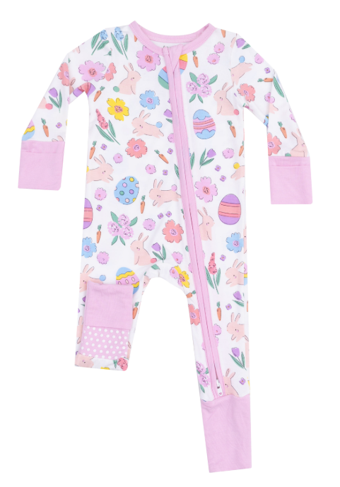 Easter Bunnies Pink Convertible Footie - Angel Dear