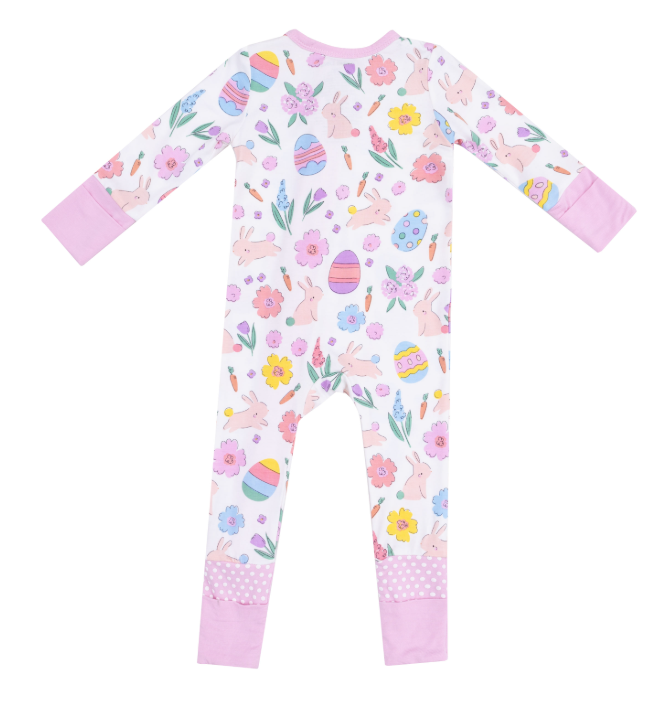 Easter Bunnies Pink Convertible Footie - Angel Dear