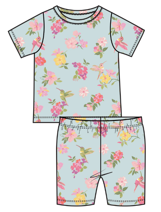 Hummingbirds Bamboo Pajama Set - Angel Dear