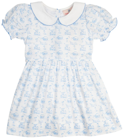 Bunny Toile Dress - Smockingbird