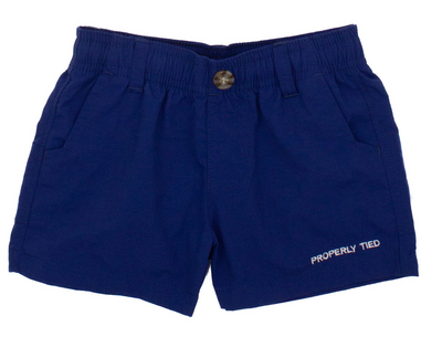 Boys Solid Mallard Shorts - Properly Tied