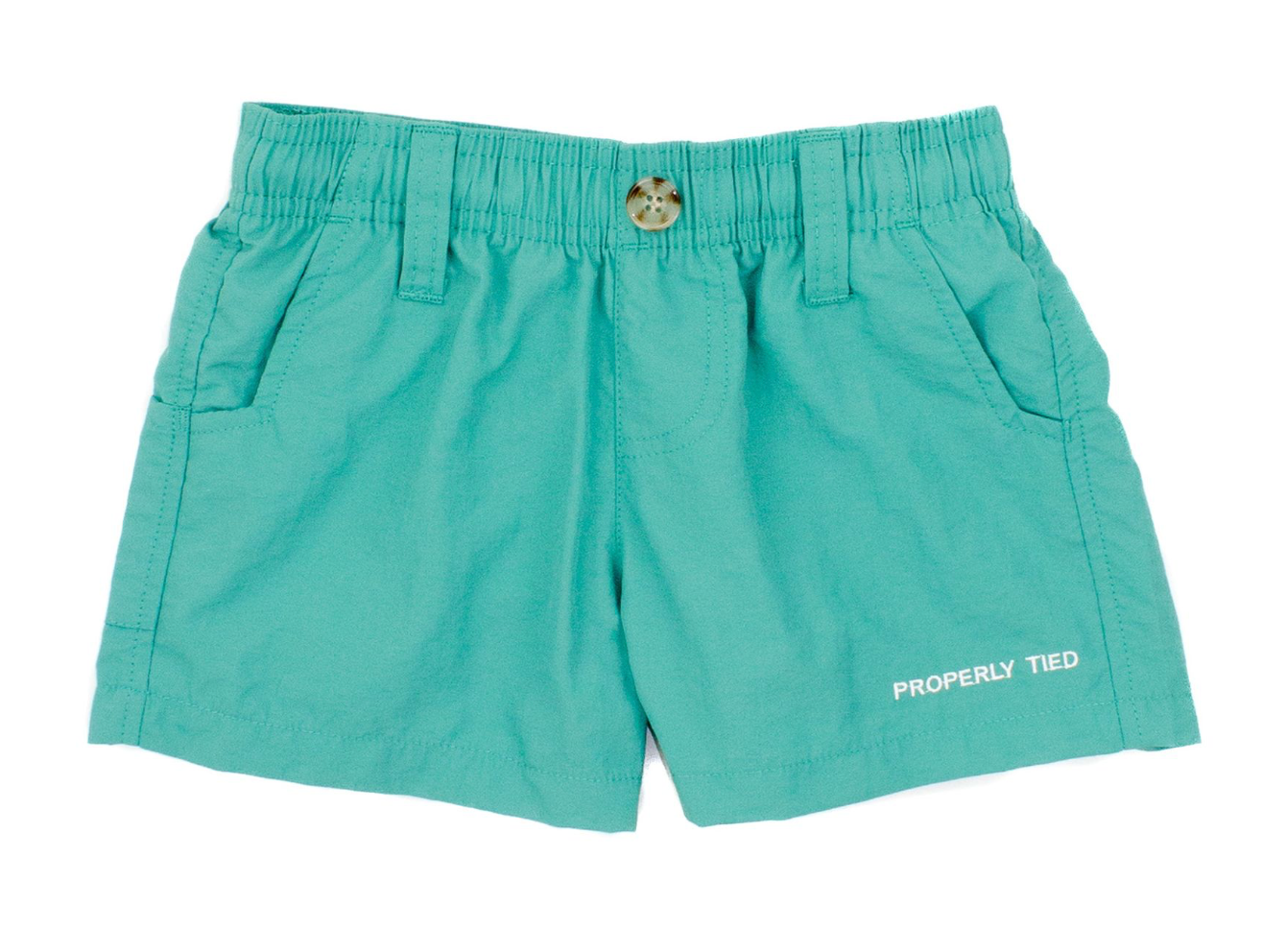 Boys Solid Mallard Shorts - Properly Tied