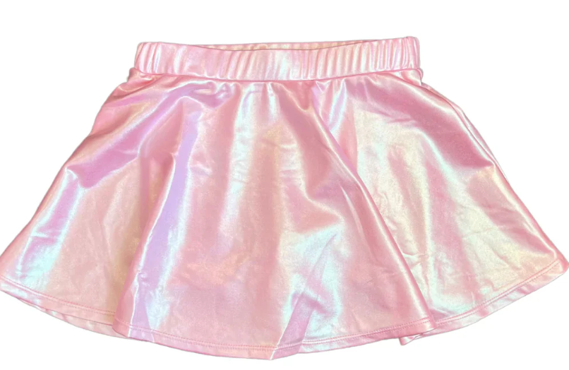 Metallic Pink Skort - Lulu Bebe