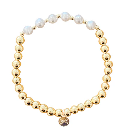 Gold & Pearls Bracelet - Bits & Bows