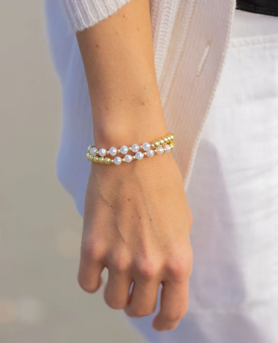 Gold & Pearls Bracelet - Bits & Bows