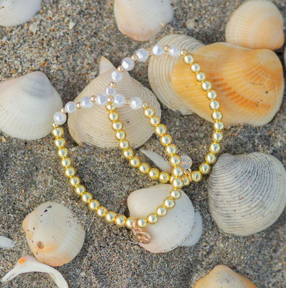Gold & Pearls Bracelet - Bits & Bows