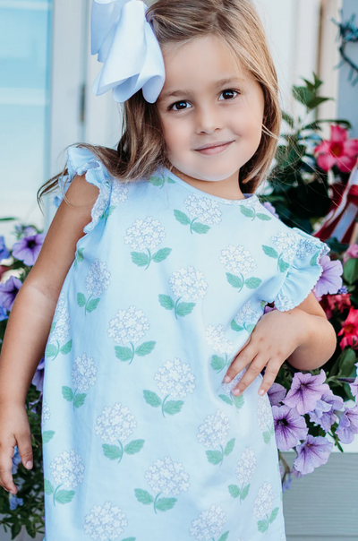 Hydrangea PIma Bow Back Dress - Maddie & Connor