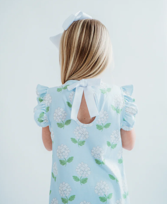 Hydrangea PIma Bow Back Dress - Maddie & Connor