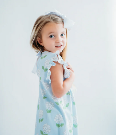 Hydrangea PIma Bow Back Dress - Maddie & Connor