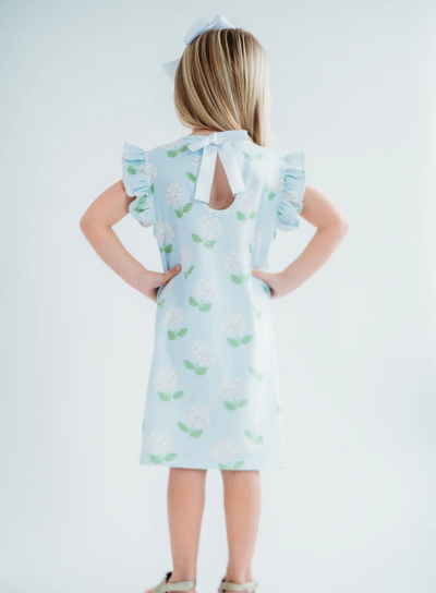 Hydrangea PIma Bow Back Dress - Maddie & Connor