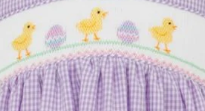 Smocked Easter Chicks Dress - petit bébé