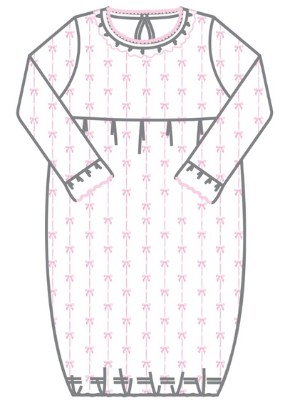 Pink Coquette Bows Layette Set - Magnolia Baby