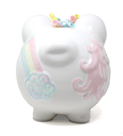 Unicorn & Rainbow Piggy Bank - Child To Cherish